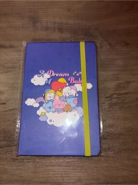 🏝️🎉BT21 Baby Character Notebook Journal Purple Hardcover Kawaii BTS Stationery